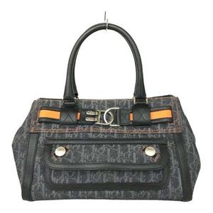 Christian Dior Flight Line Trotter Denim Leather Shoulder Bag #1684